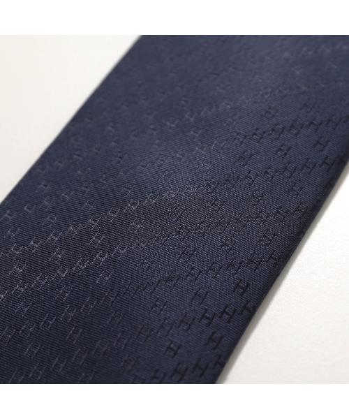 325HERMESのHが、全面に刺繍されているネクタイ エルメス HERMES エルメス ネクタイ ヘリコプター刺繍 Hパターン
