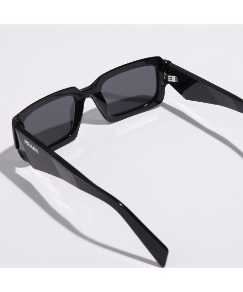 ［早い者勝ち］PRADA スクエアサングラス ブラック Prada Eyewear プラダ シンボル スクエアサングラス | ブラック