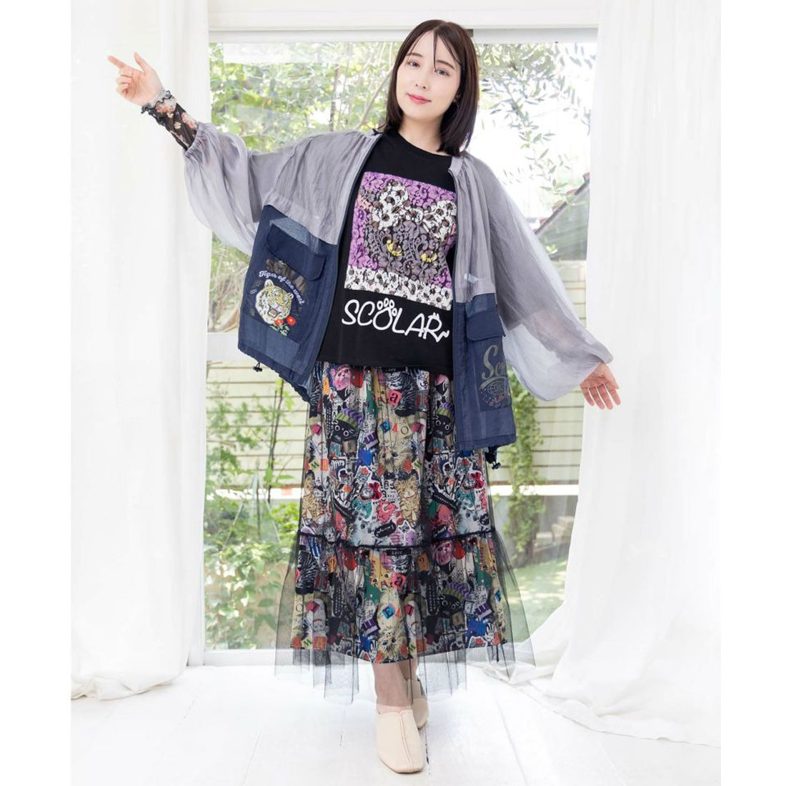 スカラー SCOLAR 切替ナイロンブルゾン 切替 ナイロン ブルゾン 値下 スカラー SCOLAR 切替ナイロンブルゾン 切替 ナイロン ブルゾン 値下