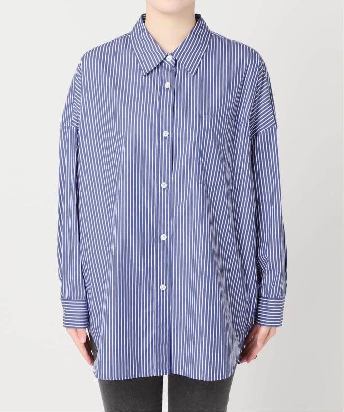 ジョージズ　ストライプBIGシャツ　ブルー　Mサイズ BIGシャツ（シャツ/ブラウス）｜GEORGE'S（ジョージズ）の