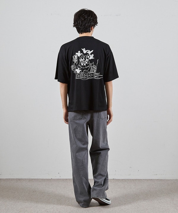 値下げ！folks the label シャツ MARK GONZALES別注ロゴプリントオーバーサイズTシャツ(508423878
