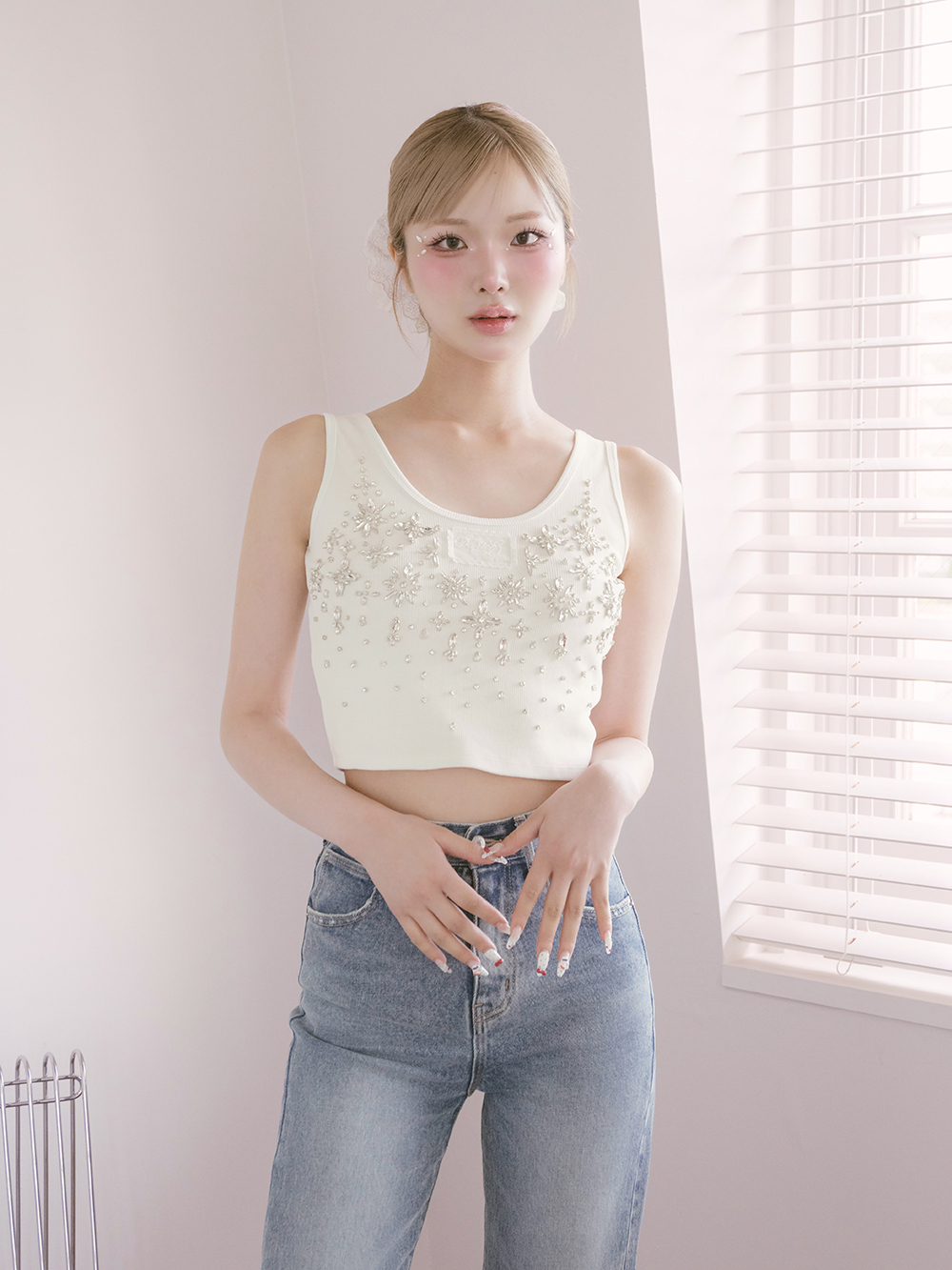 Darich ジュエリーリブノースリトップス Darich♡ ジュエリーリブノースリトップス - メルカリ