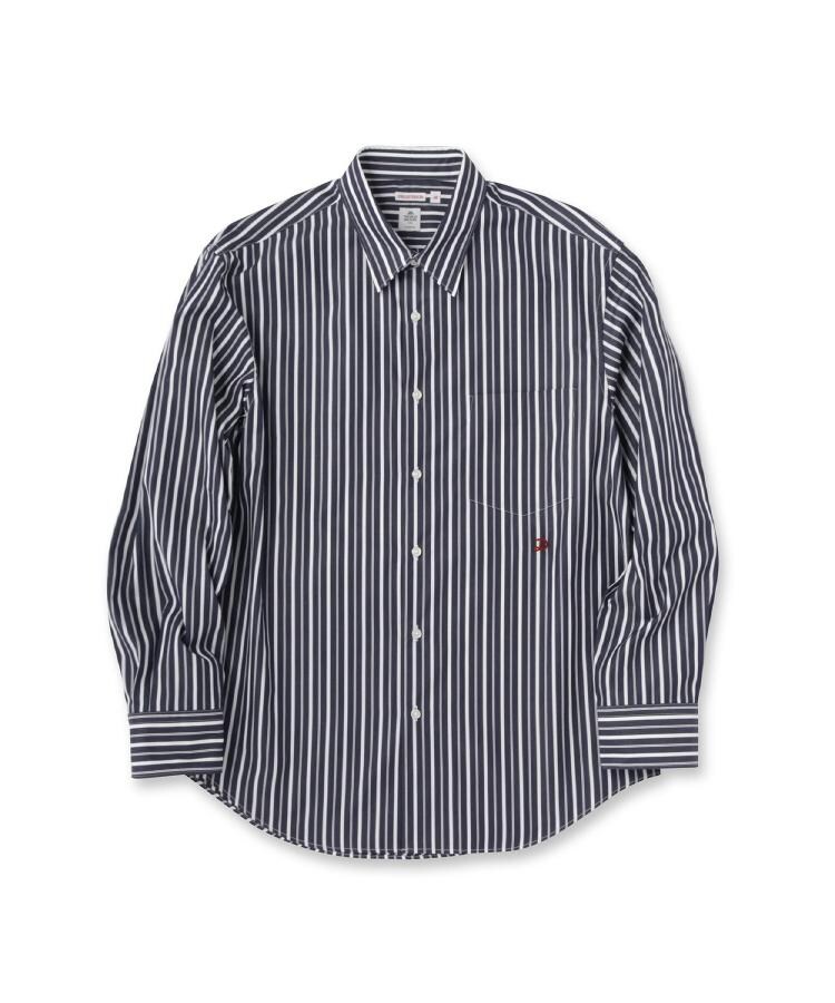 【美品】SHIPS × THOMAS MASON ストライプ　ドレスシャツ THOMAS MASON ストライプシャツ（カジュアルシャツ