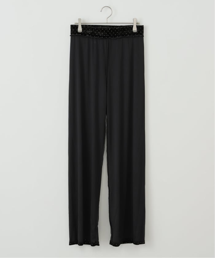 SIMONE WILD/シモーネ ワイルド】STUD VELVET COZY PANTS