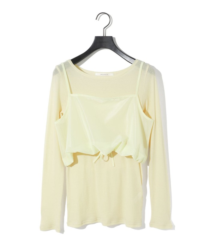 ミディウミソリッド　トップス　ホワイト MIDIUMISOLID for Ladies スウェットショートプルオーバー