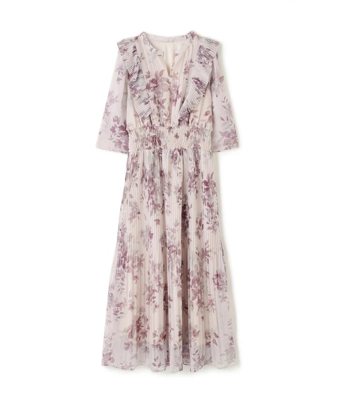 極美品⭐︎JILL STUART 花柄パワショルワンピース シルク100% 2025年最新】ジルバイジルスチュアート 花柄 ワンピースの人気