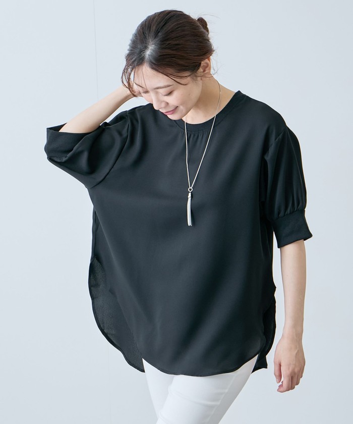 ジャイロ JAYRO バックプリーツアンサンブルプルオーバー （コン） ジャイロ JAYRO バックプリーツアンサンブルプルオーバー （コン