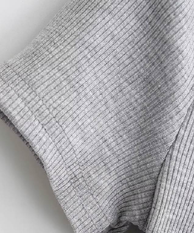 ラポミ プチ LA POMME petit Lace Stitching Square Collar Top