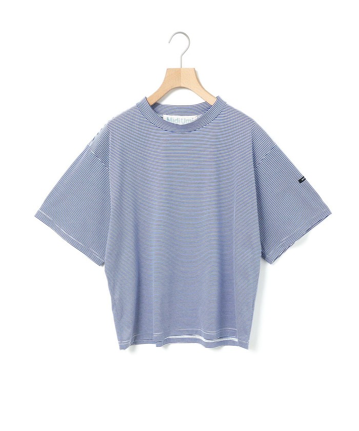 MidiUmi モックネックボーダーワイドTシャツ(508431208