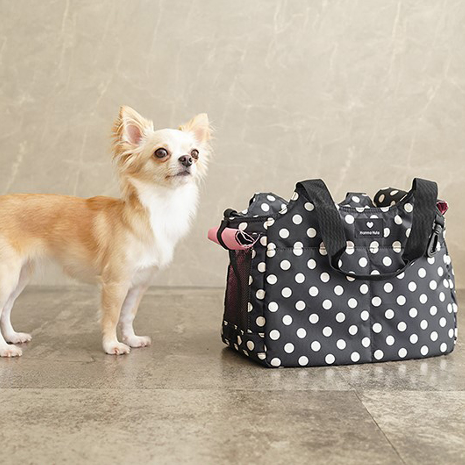 ハンナフラ　ドッグキャリー 犬 消臭 軽量 2WAYキャリーバッグ S ペット ショルダー付
