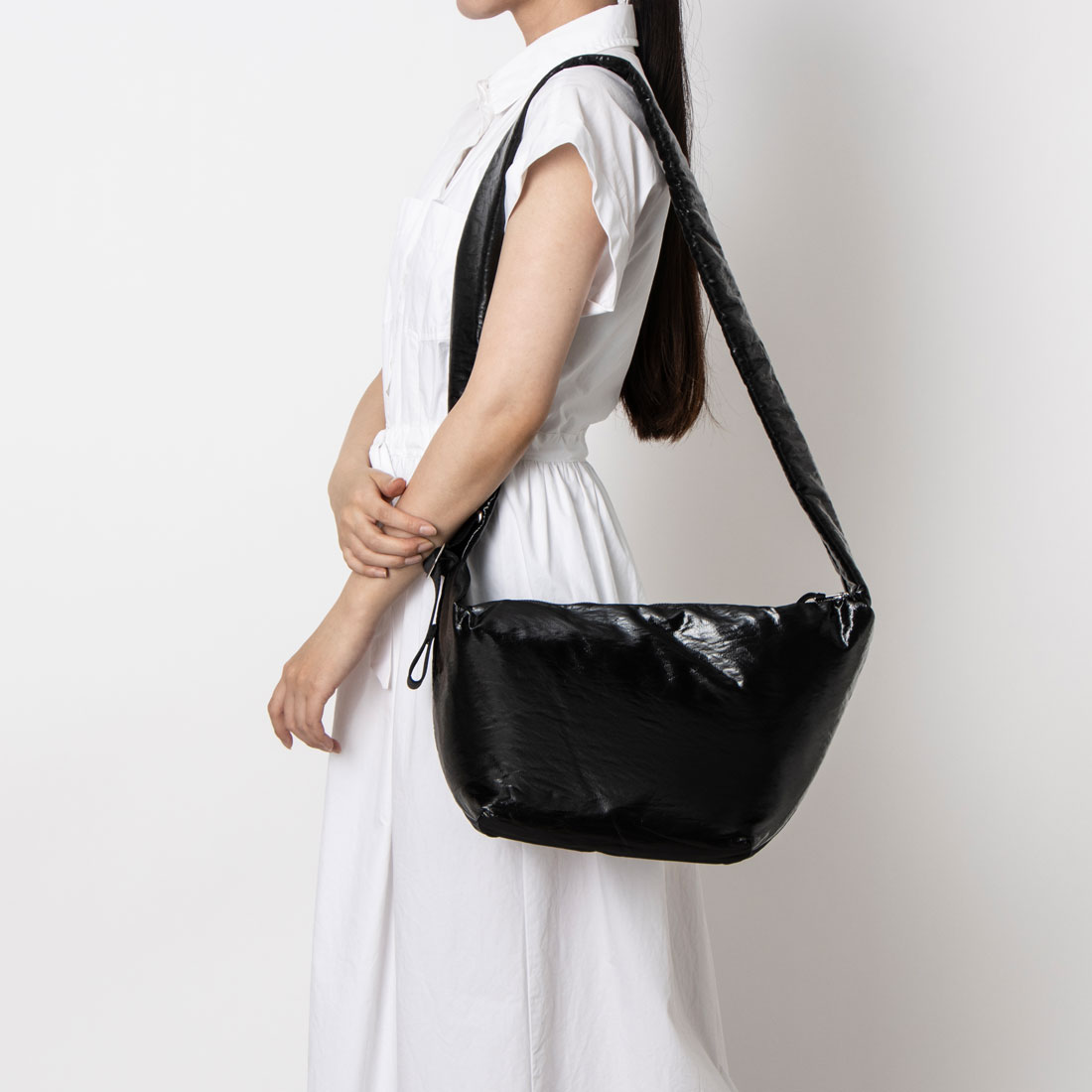 JOSEPH&STACEY] Daily Shirring Bag S Sleek ショルダーバッグ
