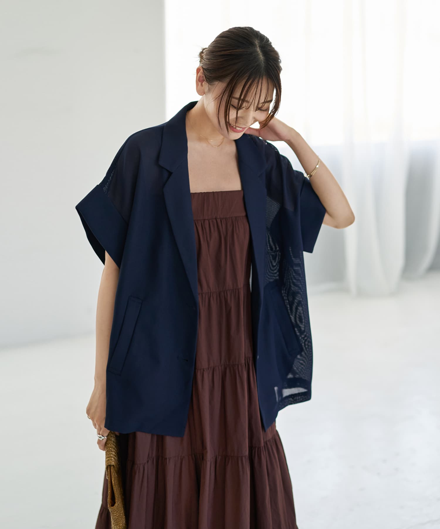 オーダー商品　3点オーダー　生地変更　上黒✖️下グレー Custom Tailor BEAMS】ORDER FAIR '24秋冬 気ままなオススメ生地