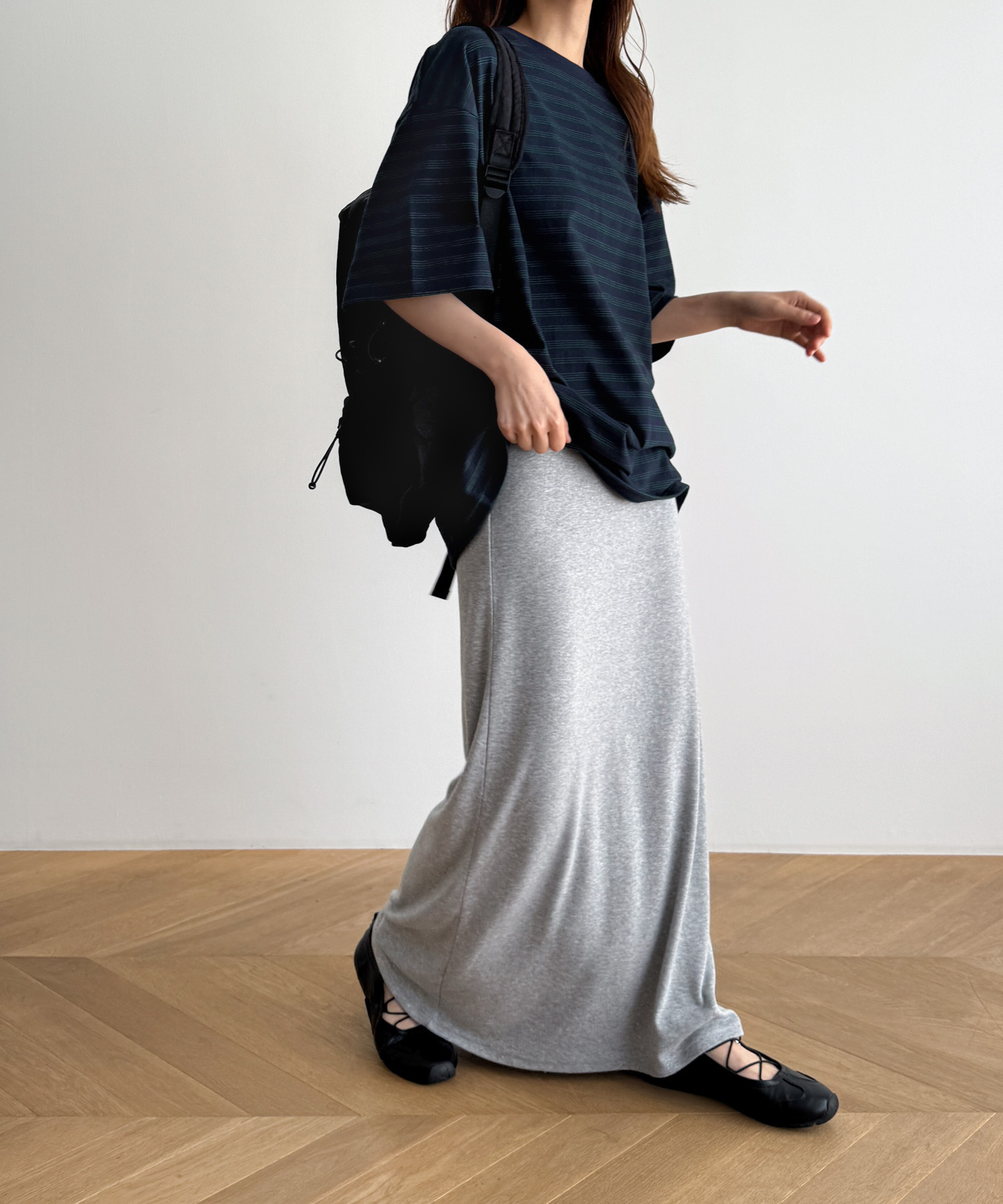 tシャツ choice_cnl　ナローボーダーオーバーTシャツ レディース メンズ CANAL JEAN（キャナルジーン）の「choice_cnl ナローボーダー