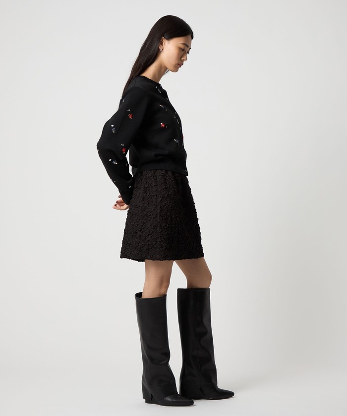 カーディガン 「EMMEL REFINES」EM フラワー ビジュー カーディガン レディース UNITED ARROWS green label relaxing｜<EMMEL REFINES>EM HW