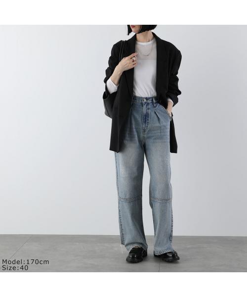 イエン YENN YENN デニムパンツ HIGH RISE TUCK WIDE PANTS Y222