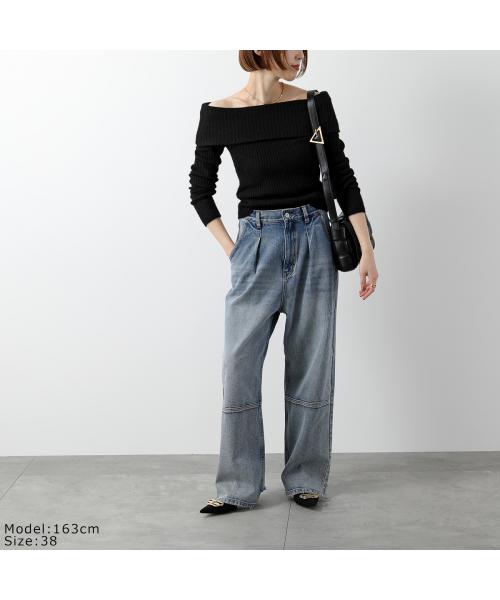 yennデニム36 イエン YENN YENN デニムパンツ HIGH RISE TUCK WIDE PANTS Y222