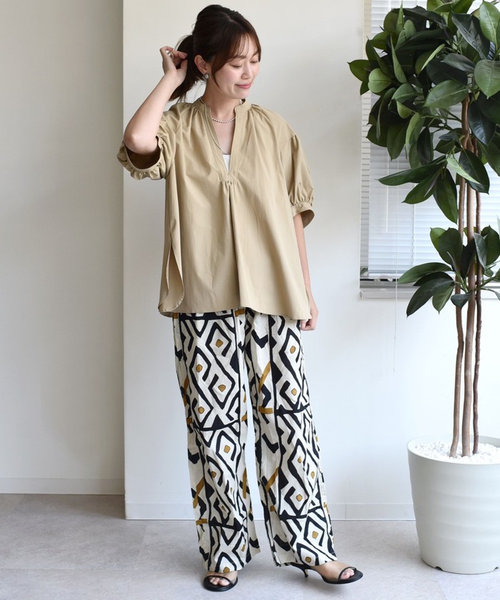 SHIPS for women / シップスウィメン 〈手洗い可能〉RENU ソフト タイプライター スキッパー 5分袖 ブラウス 手洗い可能〉RENU ソフト タイプライター スキッパー 5分袖