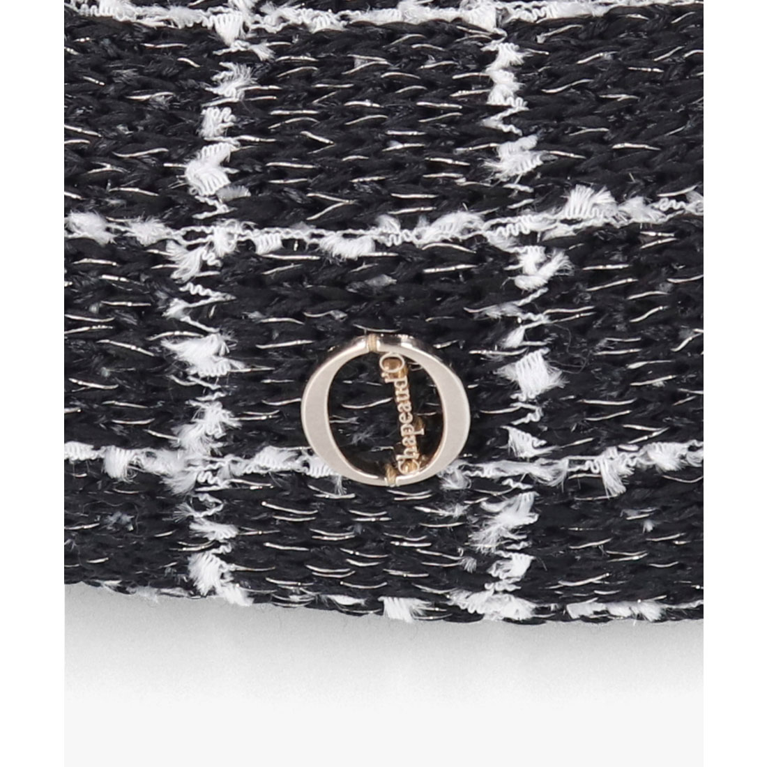 ［新品未使用］Chapeau d' O  Tweed Beret Chapeau d' O TM Tweedy Beret | 57.5cm(75) BLACK (01