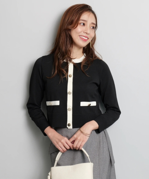【専用】美品　JUSGLITTY 配色ジャケットライクカーデ 配色ジャケットライクカーデ(508437553) | ジャスグリッティー