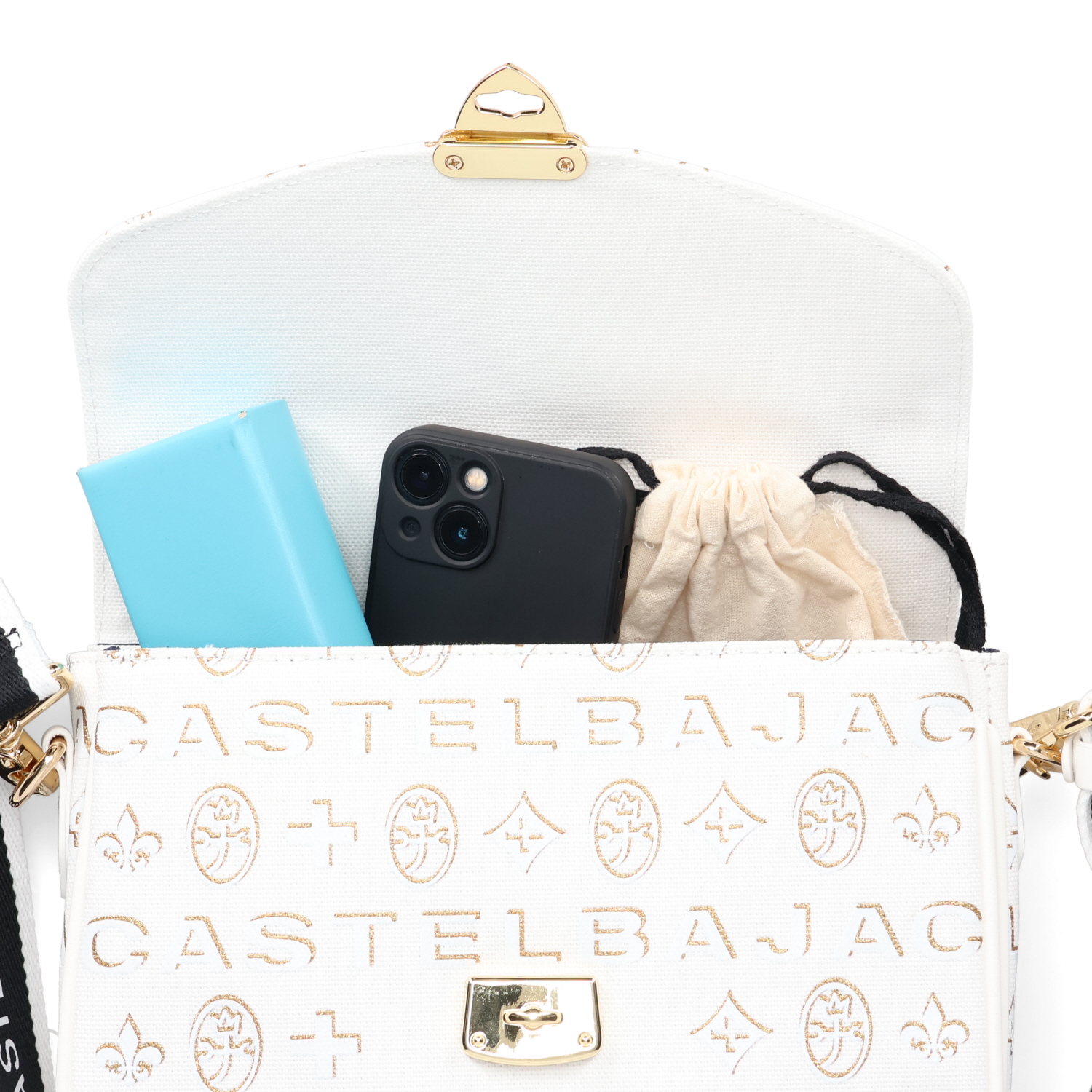 即購入可　CASTELBAJAC カステルバジャックバッグ ホワイト カステルバジャック 2way ショルダーバッグ ホワイト ヨット