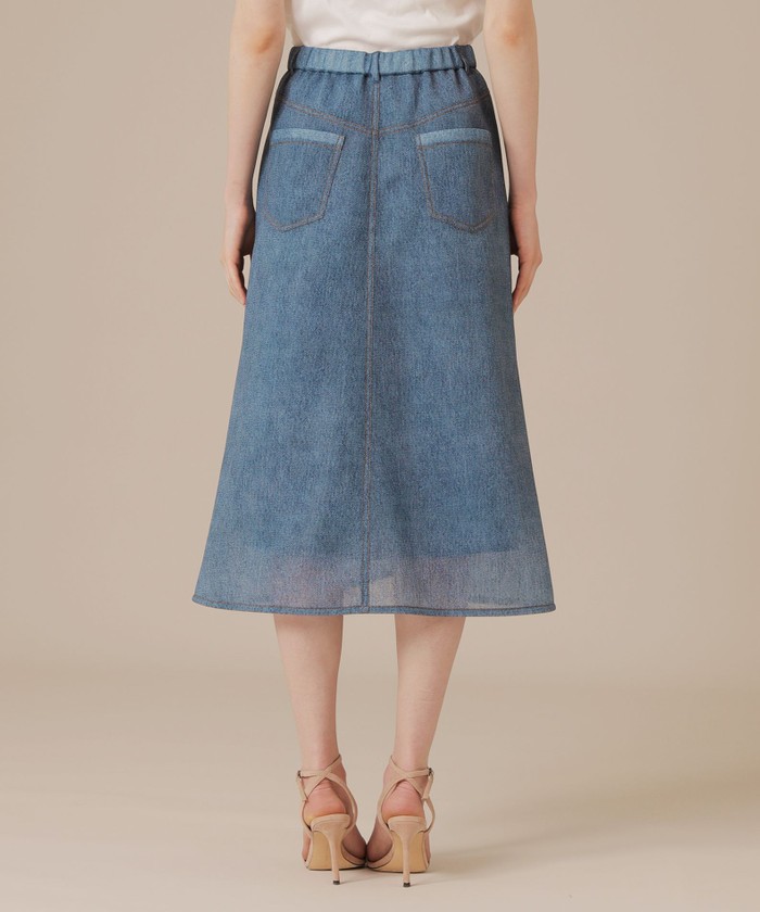 MACKINTOSH PHILOSOPHY ロングスカート　Aライン　ダンボール L】デニムプリントダンボールスカート(508290448) | MACKINTOSH