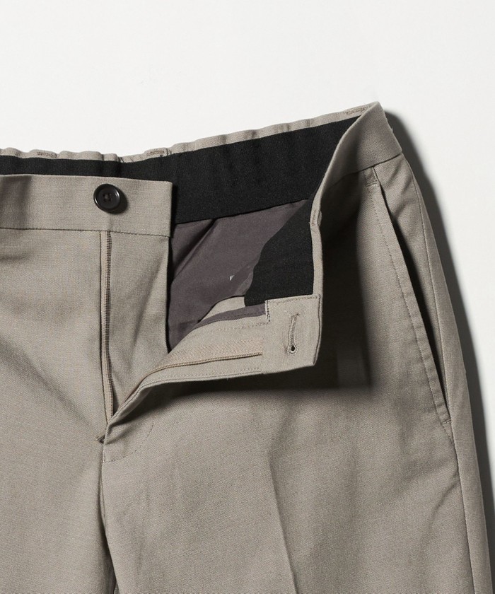 green label relaxing【美品】イージースラックス グレー L green label relaxing TRツイル ワイド ストレート イージー