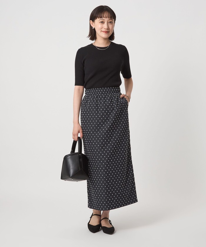 【タグ付き新品】UNITEDARROWS ドットカットジャガードタイトスカート ドット ジャガード タイトスカート｜ユナイテッドアローズ