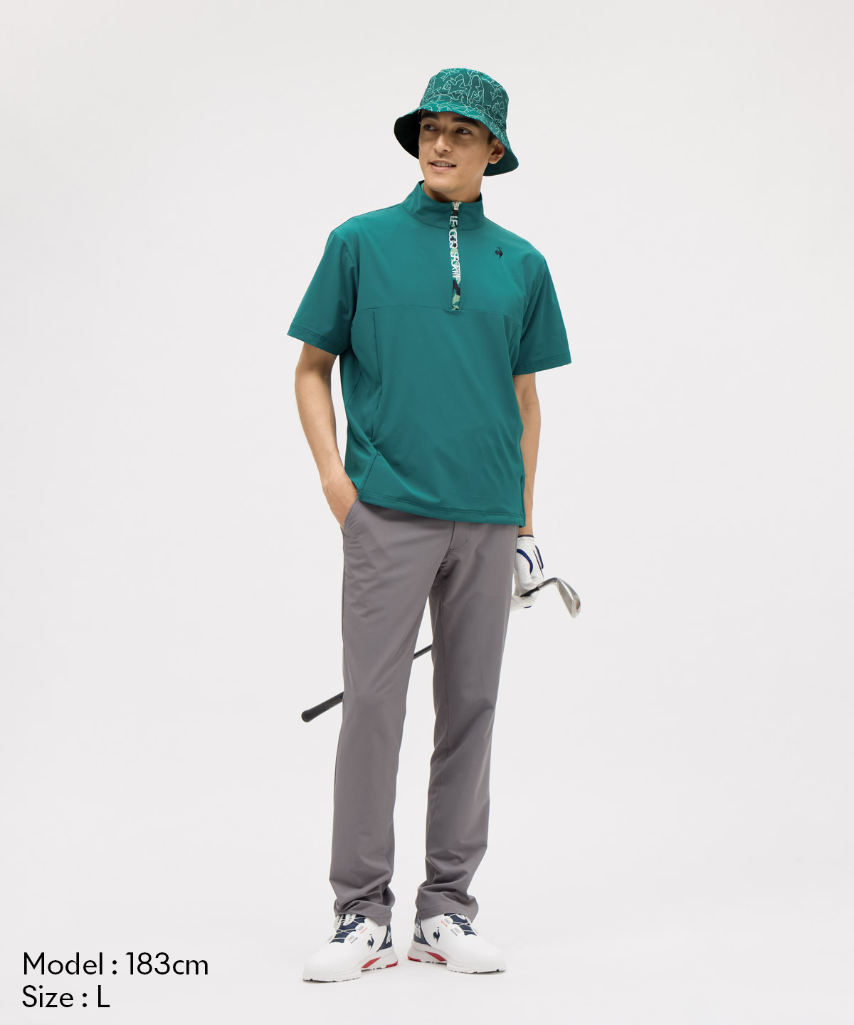 ルコックスポルティフ ゴルフ le coq sportif golf 半袖ウインド