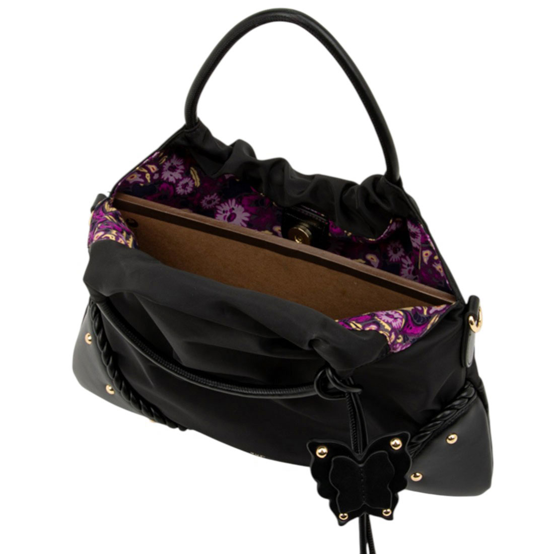 ANNA SUI バタフライモチーフ クラッチバッグ アナスイ 新品未使用 アナスイ バタフライ ロゴ ファスナーポーチ クラッチバッグ 紫
