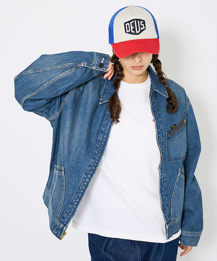Lee/リー 】DENIM ZIP UP BLOUSON/オーバーサイズ デニ