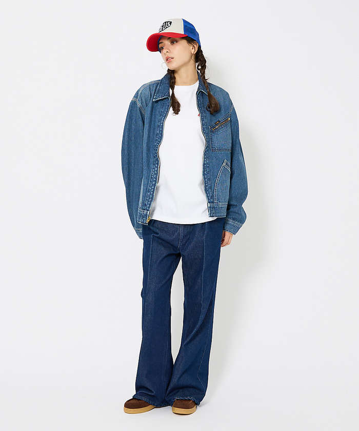 Lee/リー 】DENIM ZIP UP BLOUSON/オーバーサイズ デニ