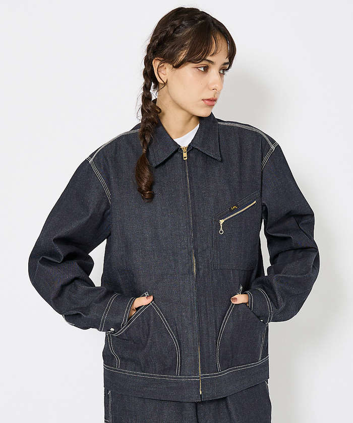 Lee/リー 】DENIM ZIP UP BLOUSON/オーバーサイズ デニ