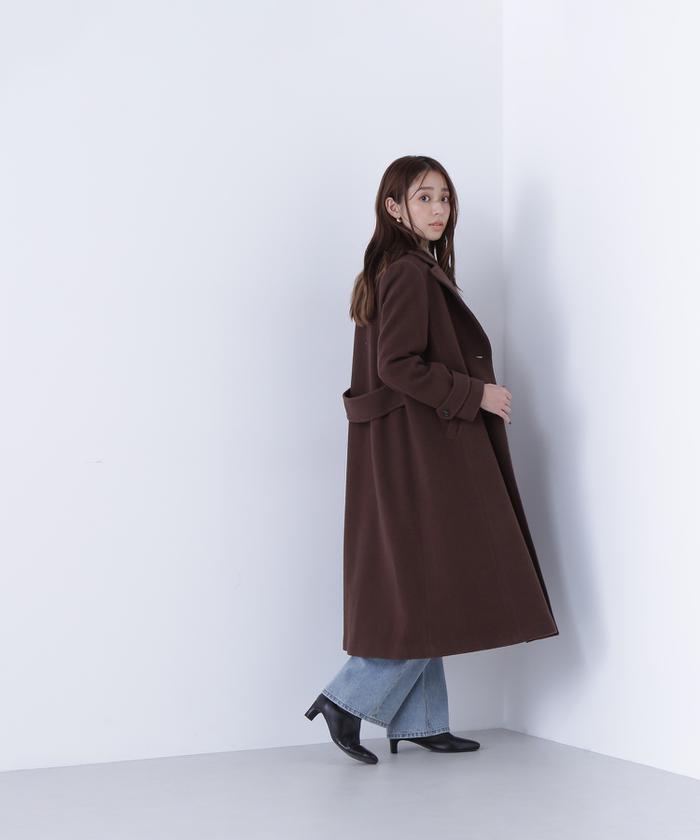 Color Diaryナチュラル　+SHE ZI 3点セット ビッグカラーダブルチェスターコート(508358940) | ナチュラル