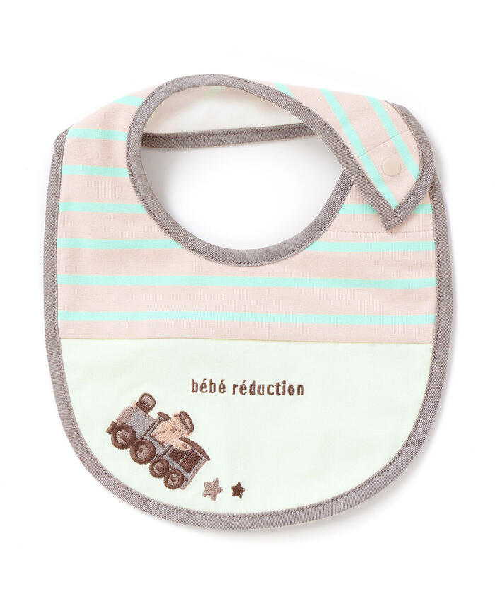 新品、タグ付き　Ottotredici ストール　百貨店購入品　ベディちゃん クーポン】【お揃い】ボーダー切り替え汽車モチーフスタイ