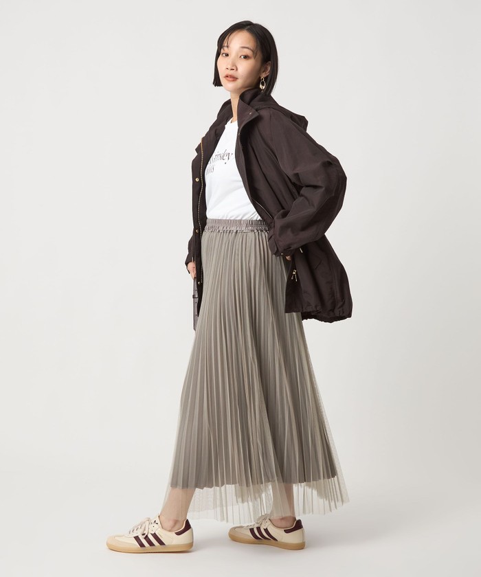 セール】［size SHORT/TALLあり］2WAY チュール プリーツ