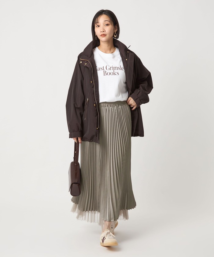 グリーンレーベルリラクシング　2WAY チュール プリーツ スカートSHORT セール】［size SHORT/TALLあり］2WAY チュール プリーツ