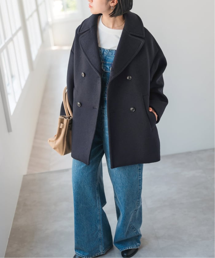 極美品✨2024　TICCA　ティッカ　定番　ピーコート　カーキ　ダブルボタン S5_0742_01-600x600.jpg