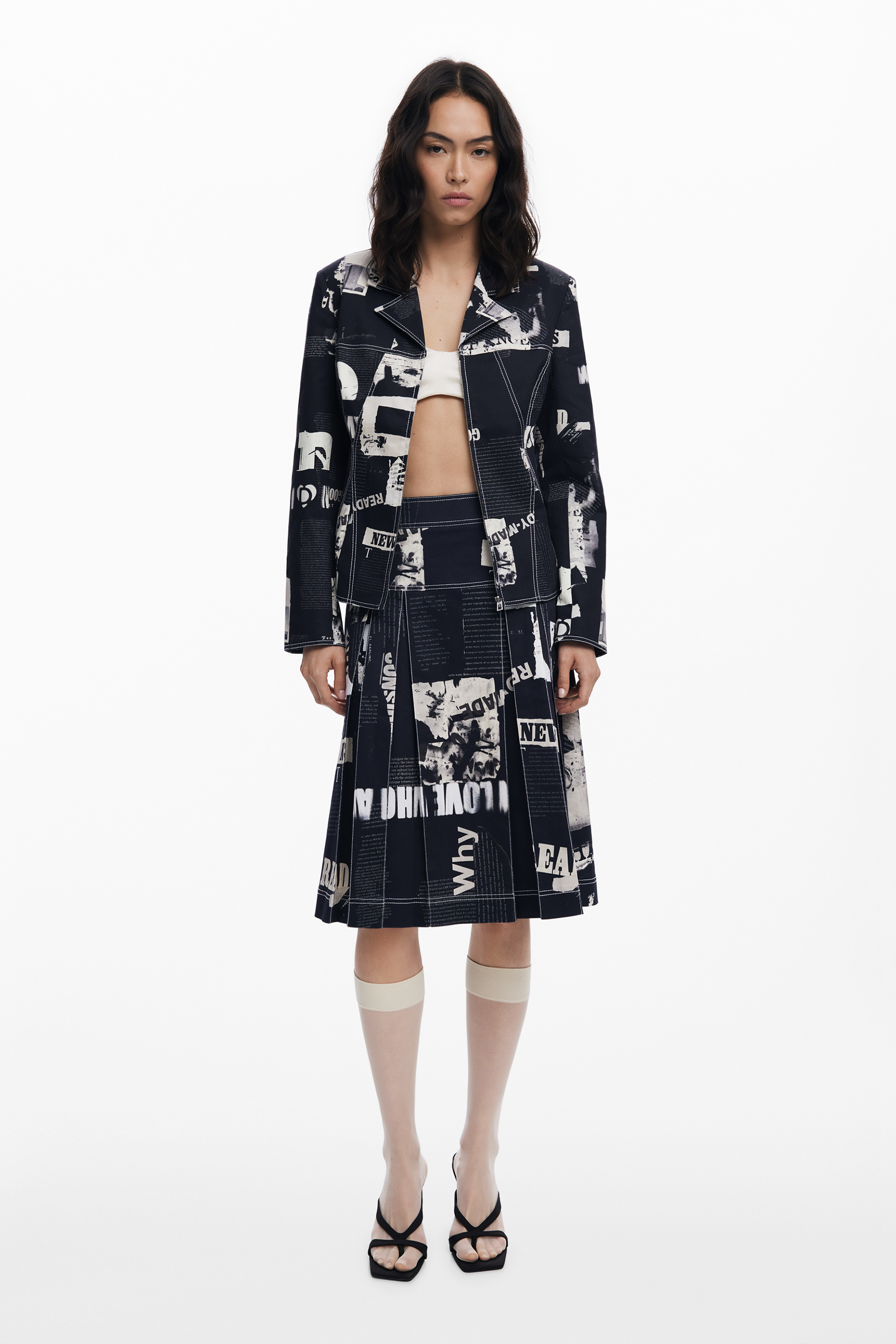 Desigual ドット柄 テーラードジャケット Desigual ドット柄 テーラードジャケット ジャケット・アウター