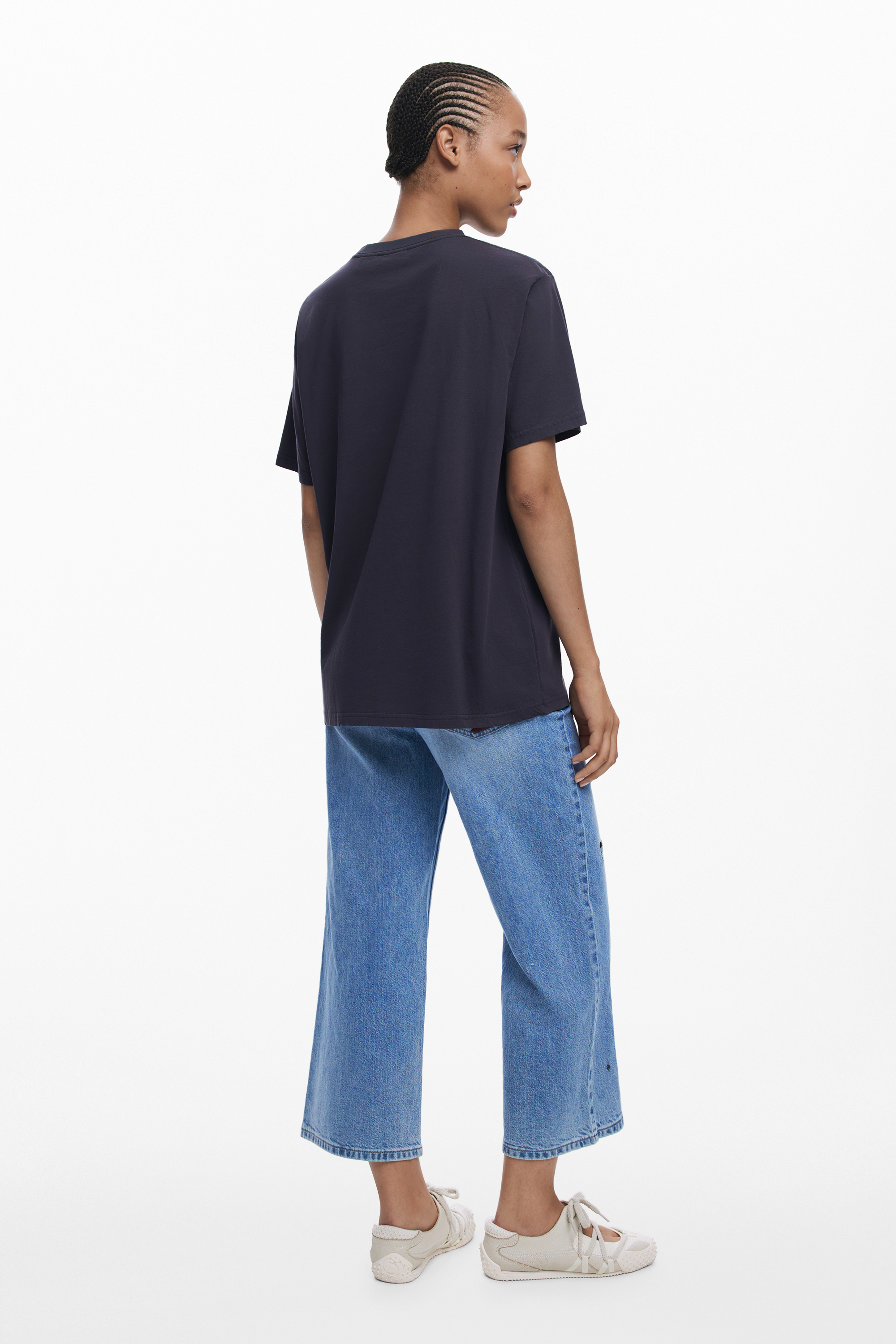 デシグアル Desigual ミッキー フェイム Tシャツ （グレー/ブラック） デシグアル Desigual ミッキー フェイム Tシャツ （グレー