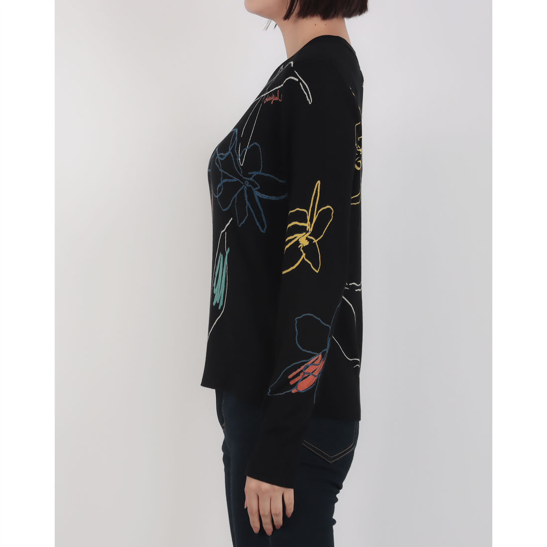 デシグアル Desigual 花柄の薄手のセーター(508441838