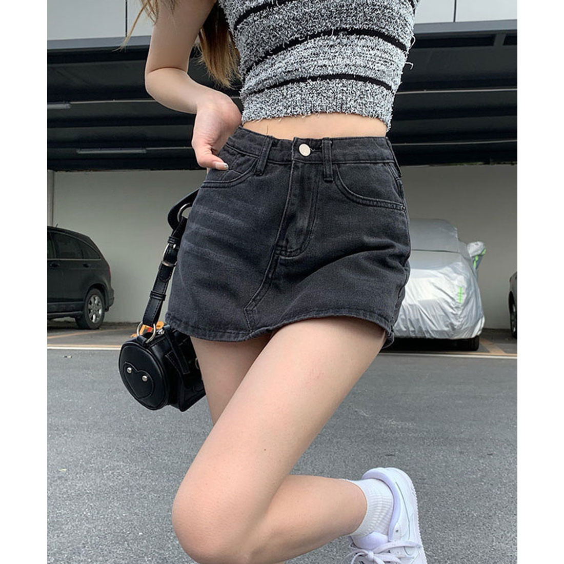 バンテージ 売れ筋商品|||スカート ミニ レース ハイウェスト セクシー レディース レースレディース Lace Ladies ウォッシュド デニム ハイ