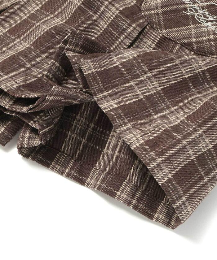 お揃い】チェック前ポケットタックスカパン(90~130cm)(508426792
