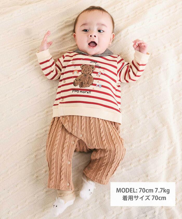 babyreturn ロンパーストップス 予約商品/66size～90size>BABY チュールロンパース | SQUSQU