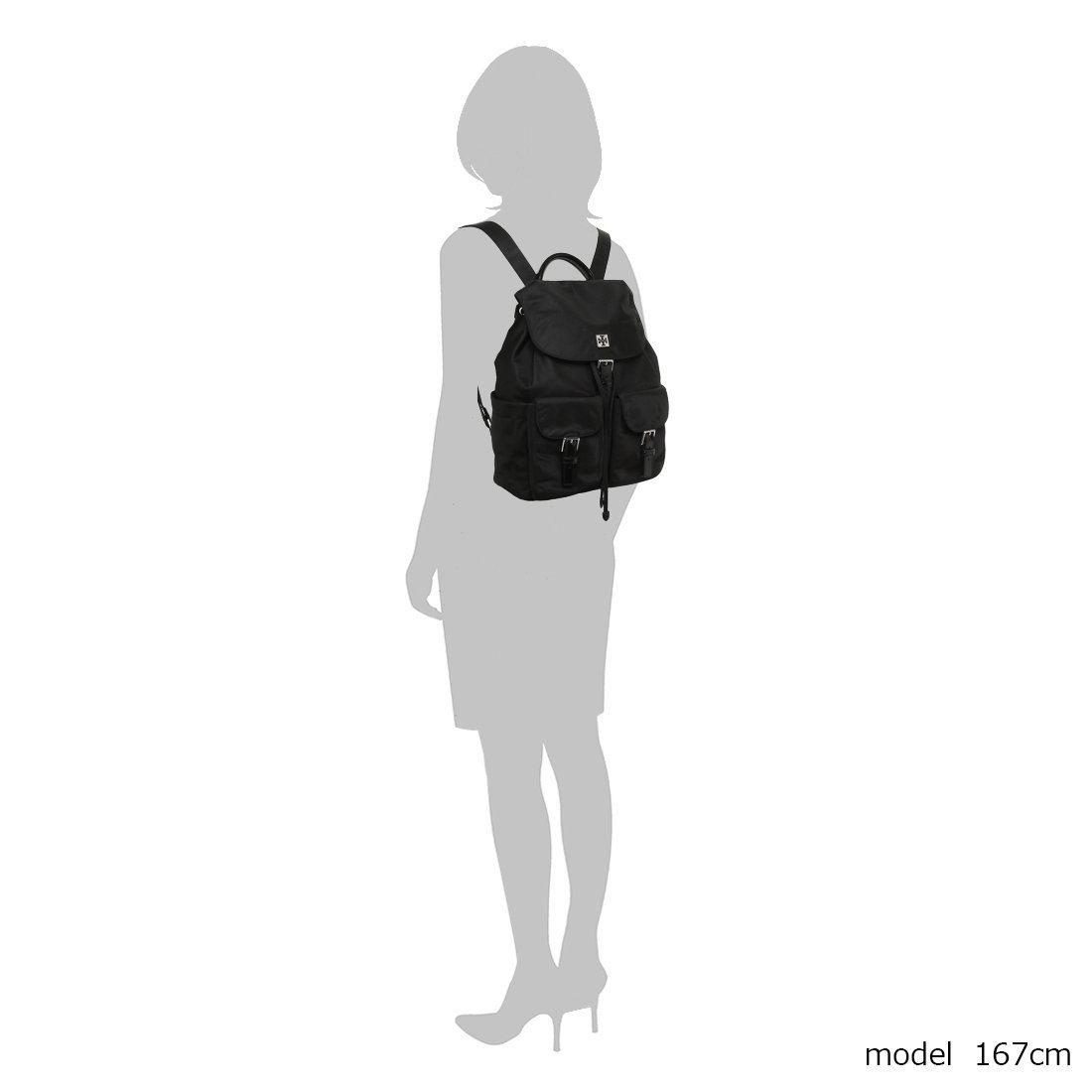 トリーバーチ　ヴァージニア バックパック　リュック　ブラック　ナイロン　軽量 TORY BURCH トリーバーチ バックパック VIRGINIA FLAP