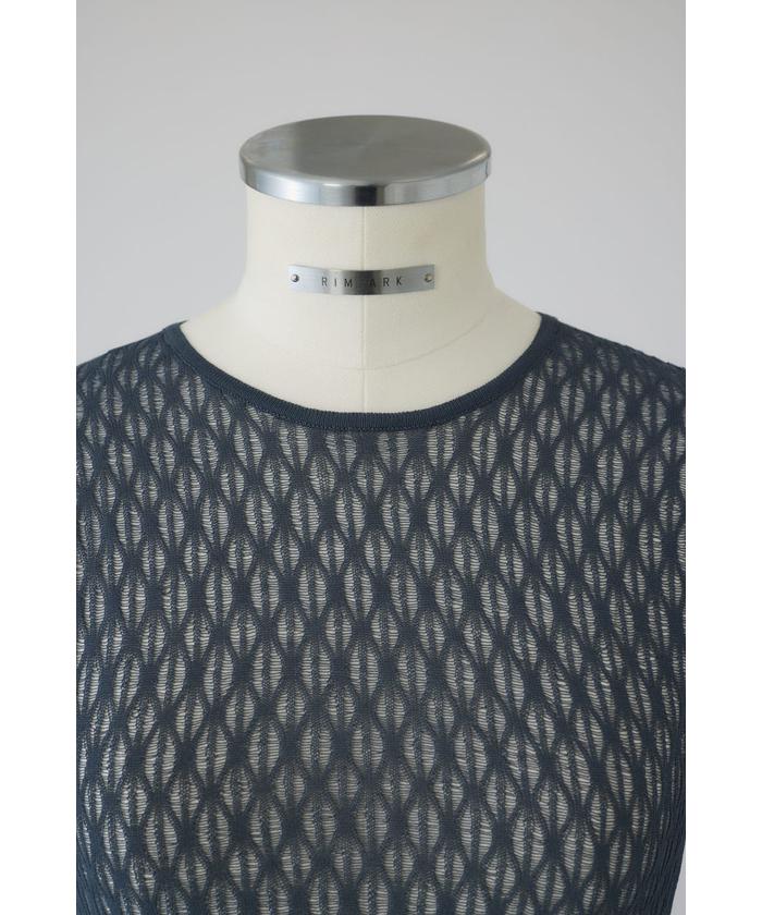 リムアーク RIM.ARK Cloak style knit tops （D/PNK） リムアーク RIM.ARK Cloak style knit tops （D/PNK