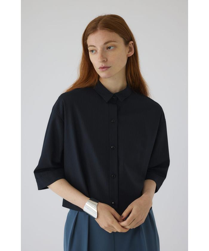 RIM.ARK◆切替長袖シャツ/36/コットン/BEG 新品未使用 RIM ARK リムアーク Oversize woven T/SH オーバー