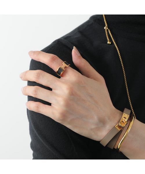 HERMES エルメス オランプ リング ゴールド メタル　エプソン　レザー エルメス Hermes HERMES リング オランプ Olympe PM エプソン