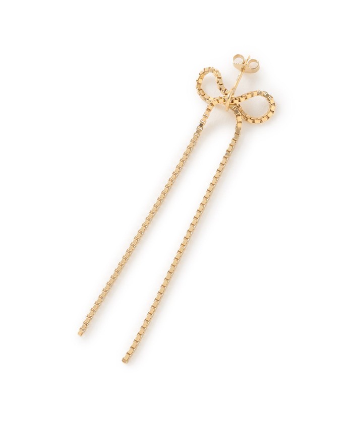 【新品未使用】SASKIA DIEZリボンピアス(シングル) クーポン】【Saskia Diez】リボンピアス《WEB&EPOCA THE SHOP