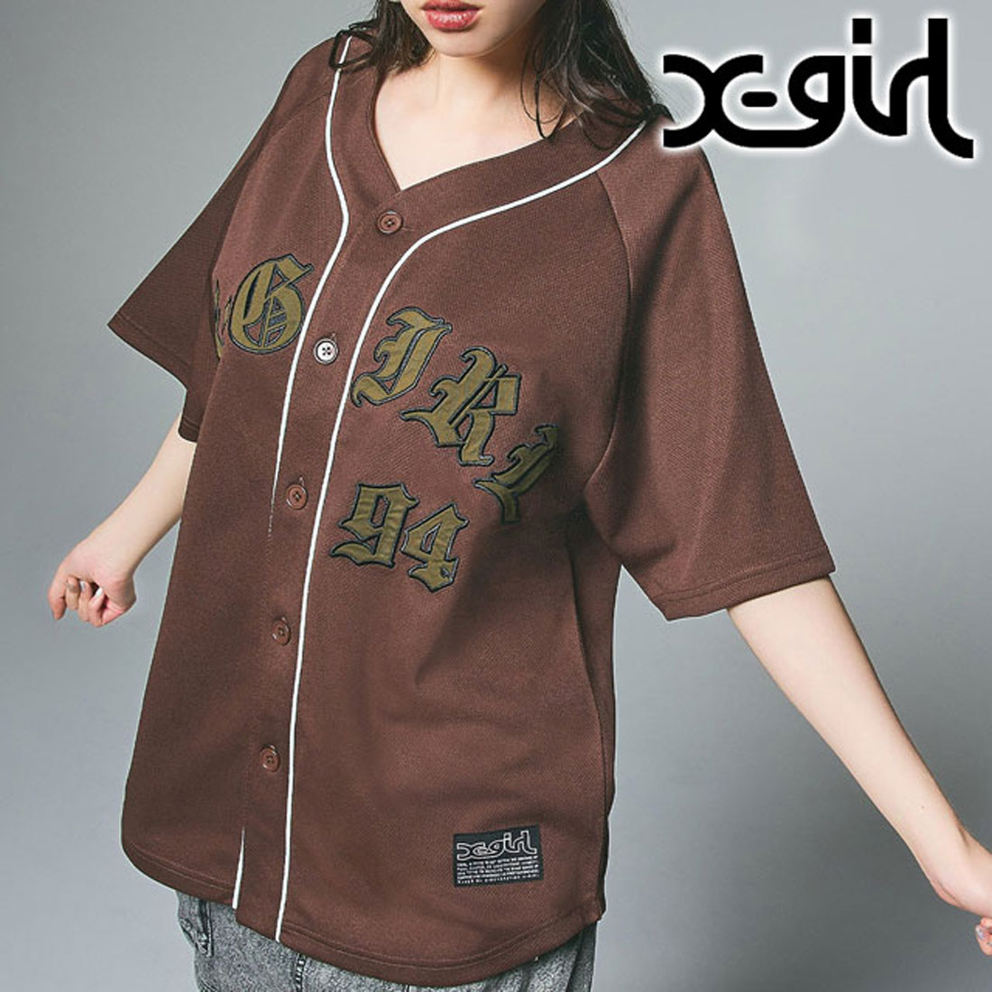 07/08 JAKO カールスルーエ ハイナル ホーム ブンデスリーガ CIRCLE LOGO AND FACE ZIP UP SWEAT HOODIE（パーカー）｜X-girl