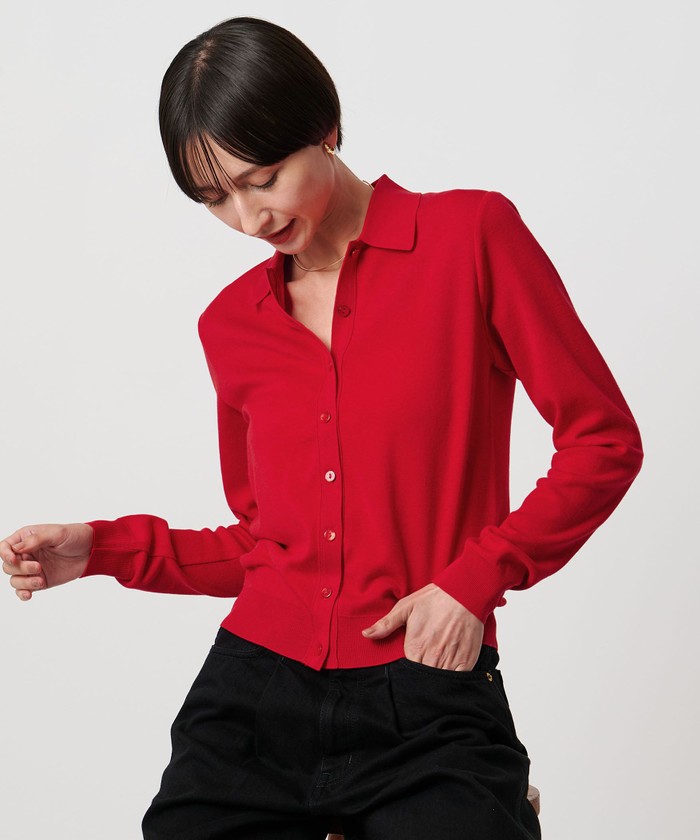 ユナイテッドアローズ UNITED ARROWS カーディガン UNITED ARROWS｜リブ ポロニット カーディガン | Rakuten